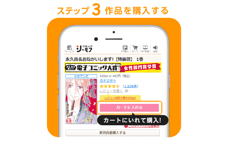 ステップ3.作品を購入する