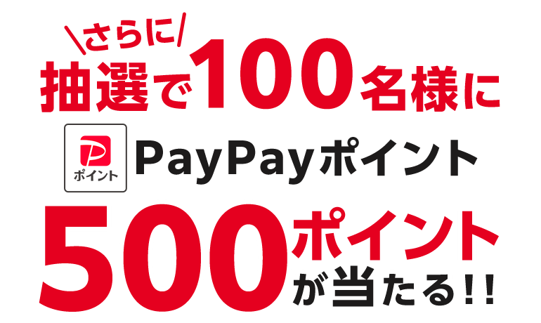 抽選でPayPayポイントプレゼント