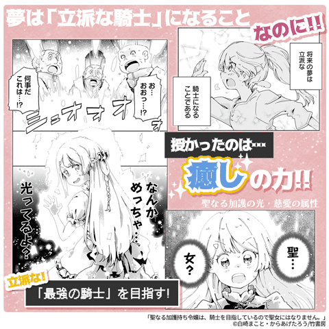 聖なる加護持ち令嬢は、騎士を目指しているので聖女にはなりません。